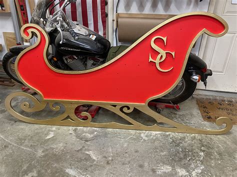 full size christmas sleigh|full size santa sleigh template.